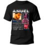 Anuel Playera Negra Casual Urbano 100% Algodón