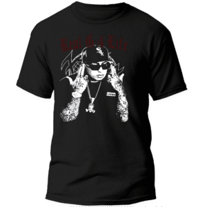 Playera Negra Hombre Anuel AA Casual Urbano