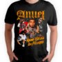 Playera Negra Hombre Anuel AA Casual Urbano