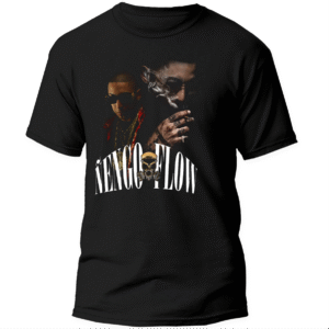 Mesa de trabajo 22 Playera Negra Hombre Ñengo Flow Casual Urbano