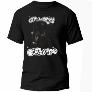Mesa de trabajo 26 Playera Negra Hombre Ñengo Flow Casual Urbano