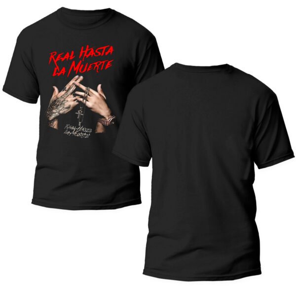 Playera Negra Hombre Anuel AA Casual Urbano
