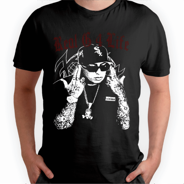 Playera Negra Hombre Anuel AA Casual Urbano