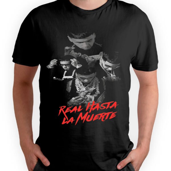 Playera Negra Hombre Anuel AA Casual Urbano