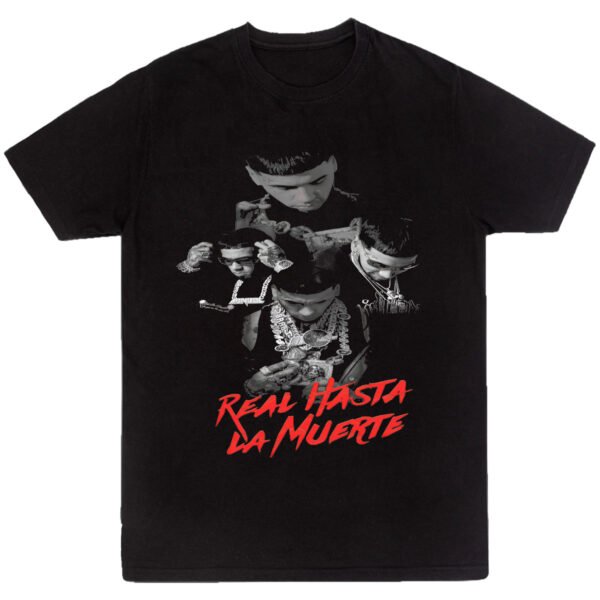 Playera Negra Hombre Anuel AA Casual Urbano