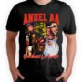 Mesa de trabajo 54-100 Playera Negra Hombre Anuel AA Casual Urbano