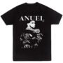 Playera Negra Hombre Anuel AA Casual Urbano