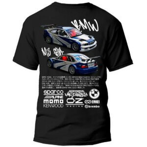 Playera Negra Hombre BMW M3 GTR Casual Urbano