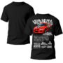 EVOR Doble Playera Negra Hombre Mitsubishi Lancer Evolution Casual Urbano