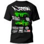 Playera Autos Negra Hombre Nissan GT-R Casual Urbano