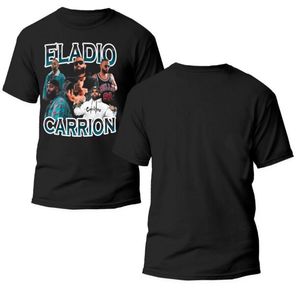 Playera Negra Hombre Eladio Carrion Casual Urbano