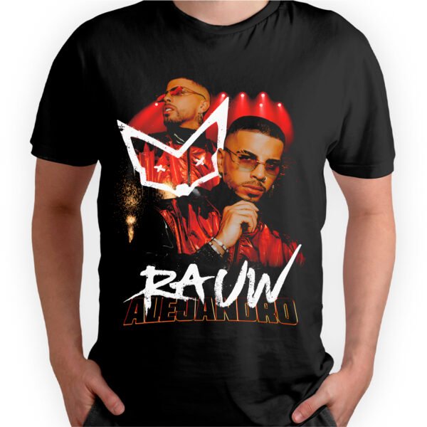 Mesa de trabajo 11-100 Playera Negra Hombre Raw Alejandro Casual Urbano