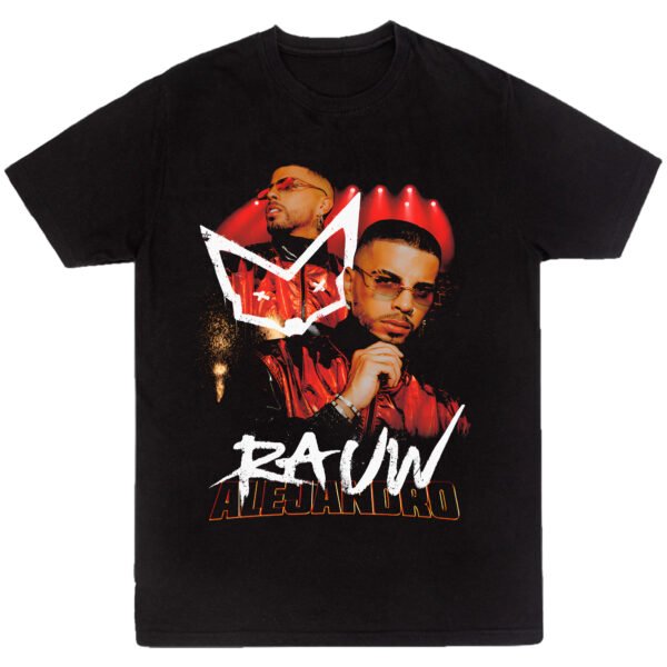 Mesa de trabajo 12-100 Playera Negra Hombre Raw Alejandro Casual Urbano