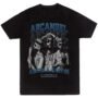 Playera Negra Hombre Arcangel La Maravilla Casual Urbano