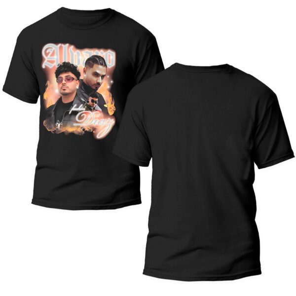 Playera Negra Hombre Álvaro Días Casual Urbano