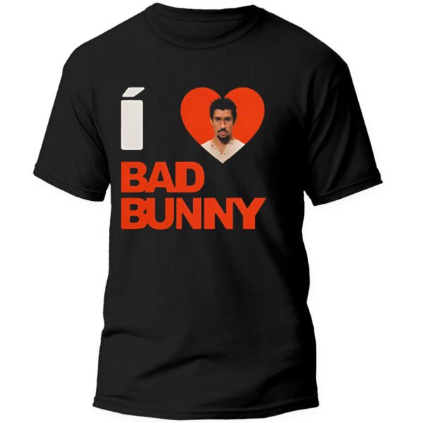 Playera Negra Hombre Bad Bunny DTMF Casual Urbano
