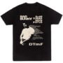 Mesa de trabajo 16-100 Playera Negra Hombre Bad Bunny DTMF Casual Urbano