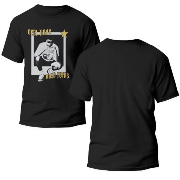 Mesa de trabajo 17-100 Playera Negra Hombre Bad Bunny DTMF Casual Urbano