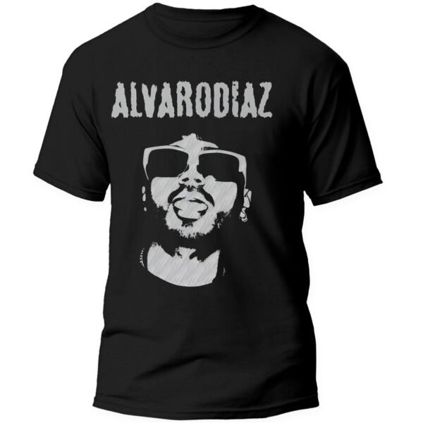 Mesa de trabajo 18-100 Playera Negra Hombre Álvaro Días Casual Urbano