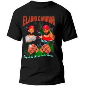 Playera Negra Hombre Eladio Carrion Casual Urbano