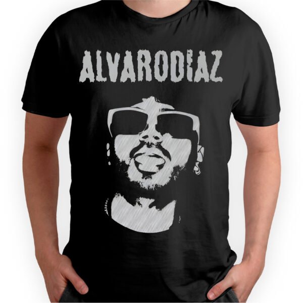 Mesa de trabajo 19-100 Playera Negra Hombre Álvaro Días Casual Urbano