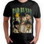 Playera Negra Hombre Bad Bunny Casual Urbano