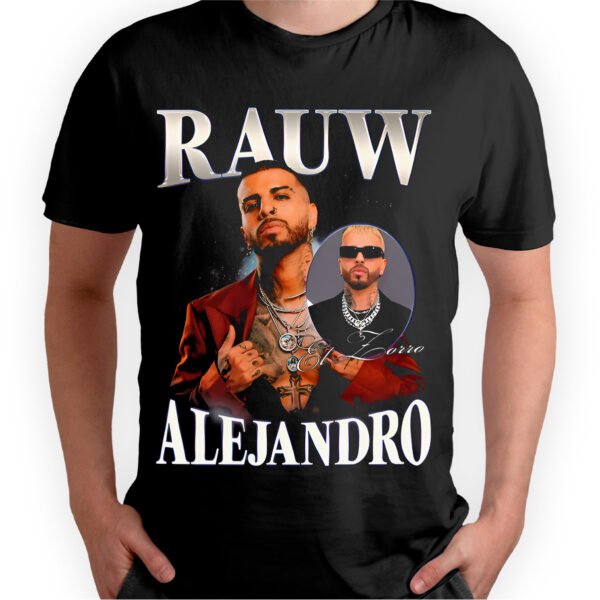 Playera Negra Hombre Raw Alejandro Casual Urbano