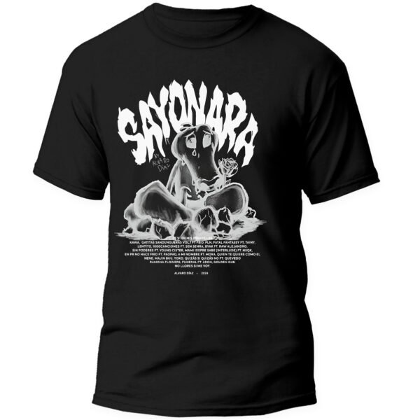 Mesa de trabajo 2-100 Playera Negra Hombre Álvaro Días Casual Urbano