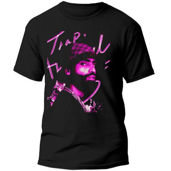 Mesa de trabajo 2-100 Playera Negra Hombre Arcangel La Maravilla Casual Urbano