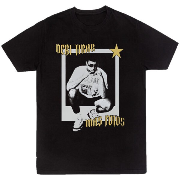 Mesa de trabajo 20-100 Playera Negra Hombre Bad Bunny DTMF Casual Urbano