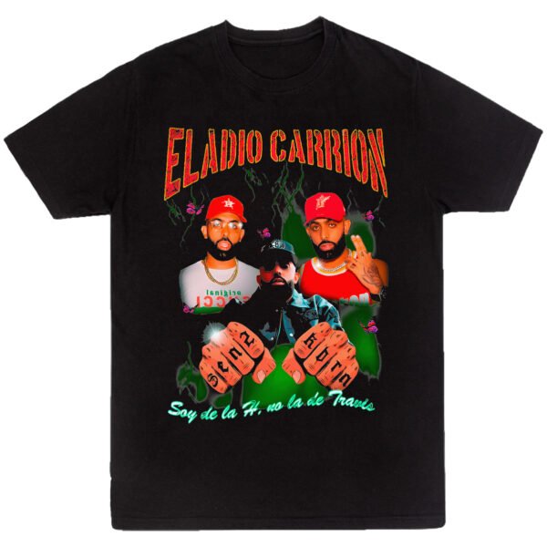 Playera Negra Hombre Eladio Carrion Casual Urbano