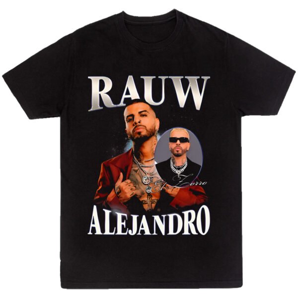 Playera Negra Hombre Raw Alejandro Casual Urbano