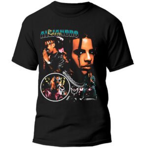 Playera Negra Hombre Raw Alejandro Casual Urbano