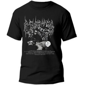 Mesa de trabajo 26-100 Playera Negra Hombre Álvaro Días Casual Urbano