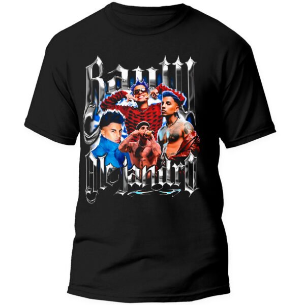 Playera Negra Hombre Raw Alejandro Casual Urbano