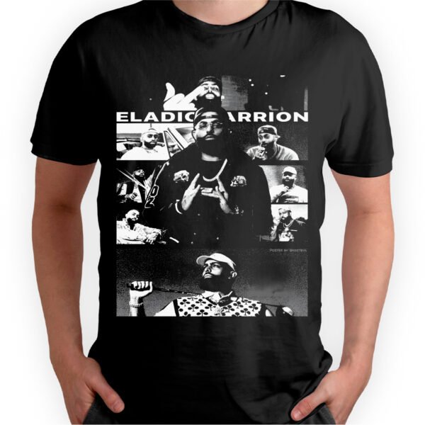 Playera Negra Hombre Eladio Carrion Casual Urbano