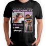 Playera Negra Hombre Arcangel La Maravilla Casual Urbano