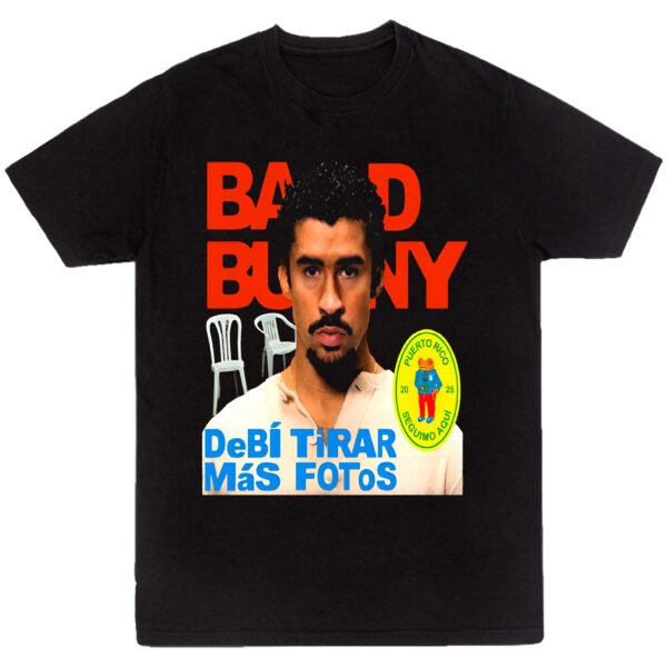 Playera Negra Hombre Bad Bunny DTMF Casual Urbano