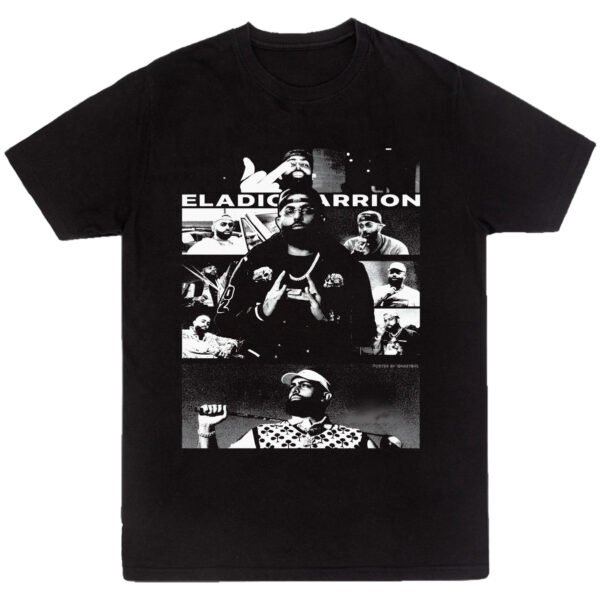 Playera Negra Hombre Eladio Carrion Casual Urbano