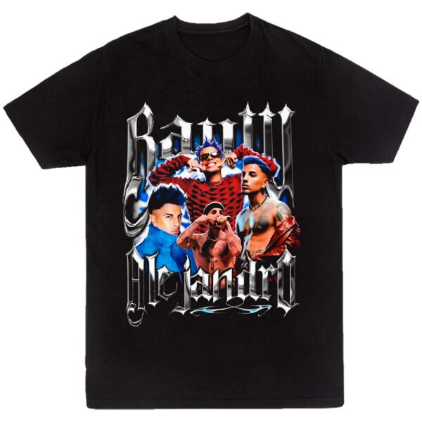 Playera Negra Hombre Raw Alejandro Casual Urbano