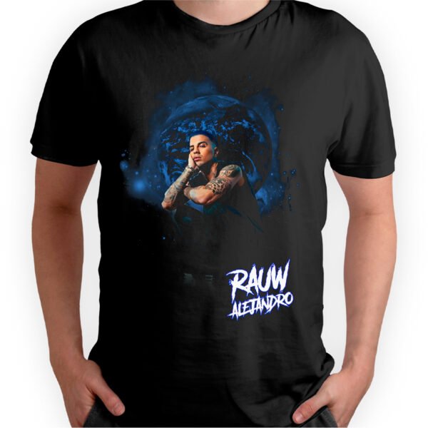 Playera Negra Hombre Raw Alejandro Casual Urbano