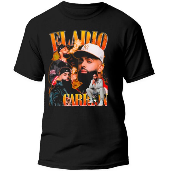 Playera Negra Hombre Eladio Carrion Casual Urbano