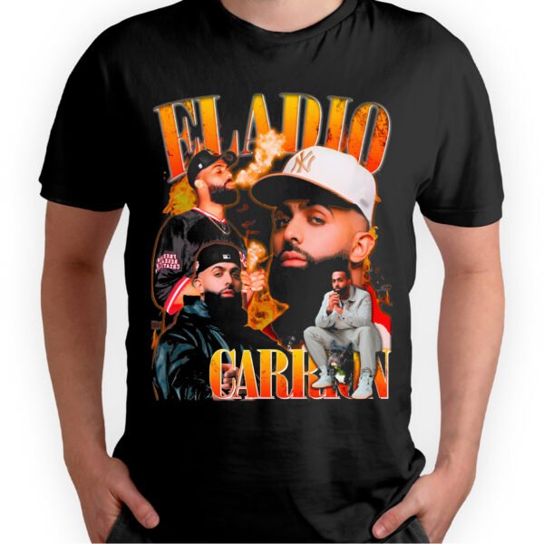 Playera Negra Hombre Eladio Carrion Casual Urbano