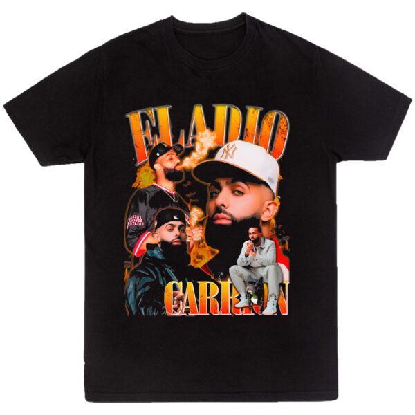 Playera Negra Hombre Eladio Carrion Casual Urbano