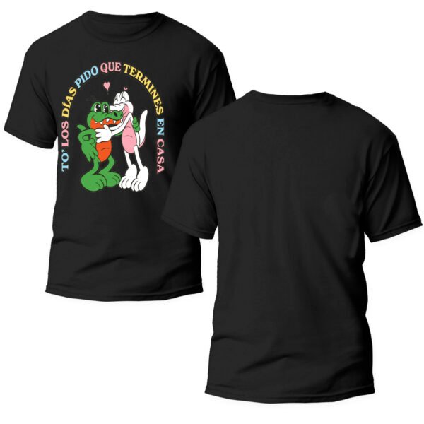 Playera Negra Hombre Álvaro Días Casual Urbano