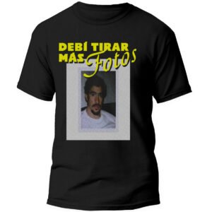 Mesa de trabajo 34-100 Playera Negra Hombre Bad Bunny DTMF Casual Urbano