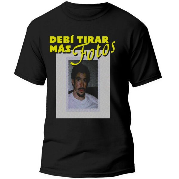 Mesa de trabajo 34-100 Playera Negra Hombre Bad Bunny DTMF Casual Urbano