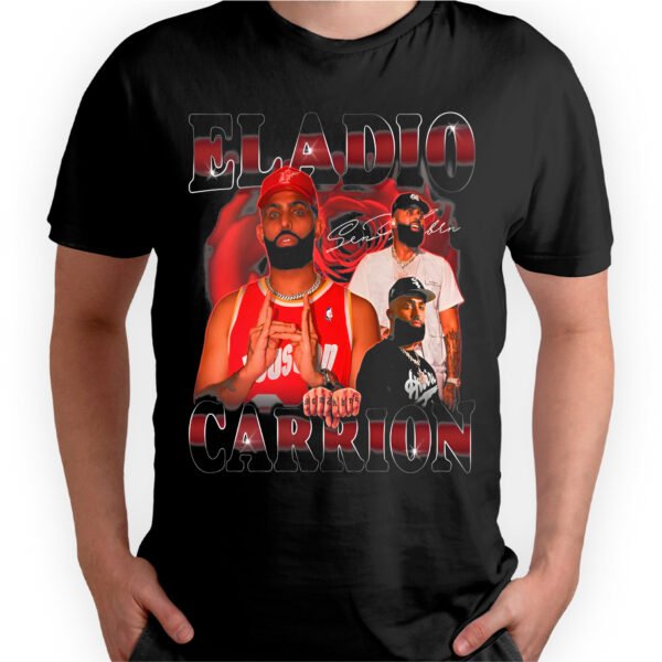 Playera Negra Hombre Eladio Carrion Casual Urbano