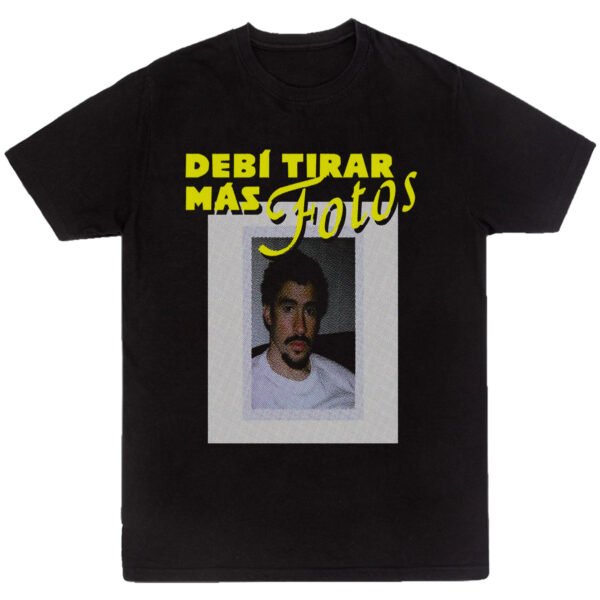 Mesa de trabajo 36-100 Playera Negra Hombre Bad Bunny DTMF Casual Urbano