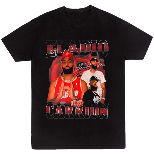 Playera Negra Hombre Eladio Carrion Casual Urbano